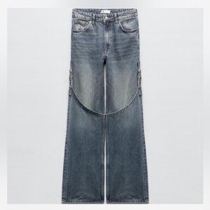 Zara buckle side jeans